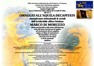 Cerimonia commemorativa in ricordo dell'alfiere friulano MARCO DI MORUZZO